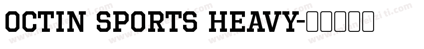 Octin Sports Heavy字体转换